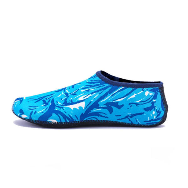 Nye snorklestrandsko og -sokker Hurtigtørkende myk bunn dykker- og svømmesokker XL (kamoflasjeblå)