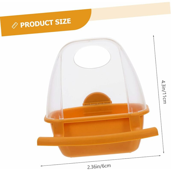 3 stk Fuglematboks Fuglemater Papegøye Vann Dispenseflasker Fugle Vann Dispense Hengebur Mat Dispense Fuglebur