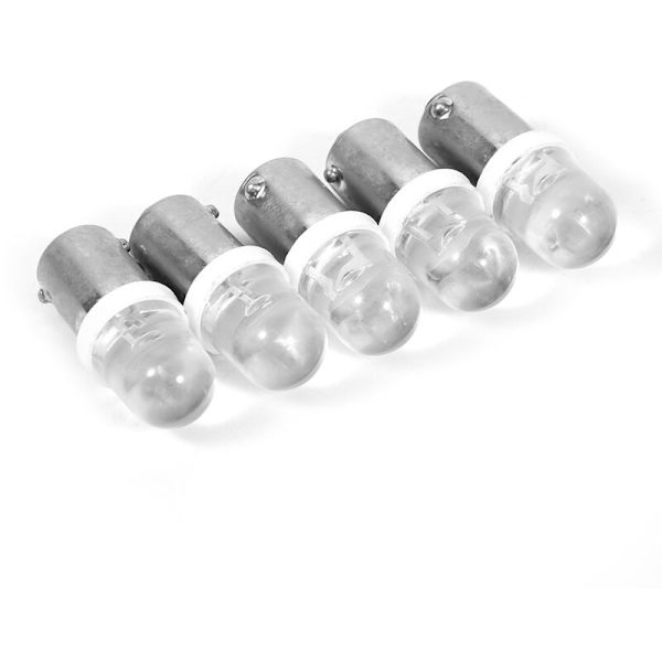 20 stk T11 T4W BA9S H6W 1895 Konveks 1 LED Auto Bil LED Hvid Instrumentbræt Pære