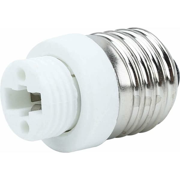 4x Lamp Socket Adapter E27 till G9 i VIT - Set med 4 reformat lamp socket converters för glödlampor, LED, halogen, energisparlampor
