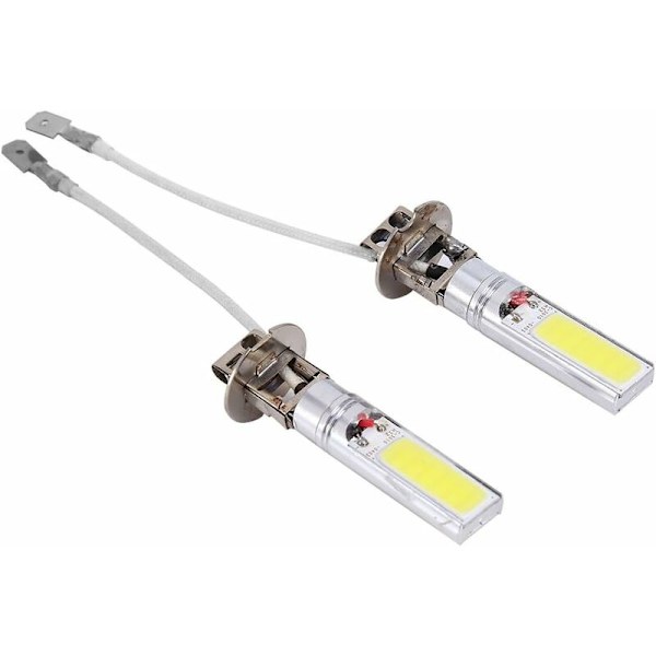 2 st H3 LED dimljus Xenon strålkastare Vit 6000 k dc12v 10w 10000k