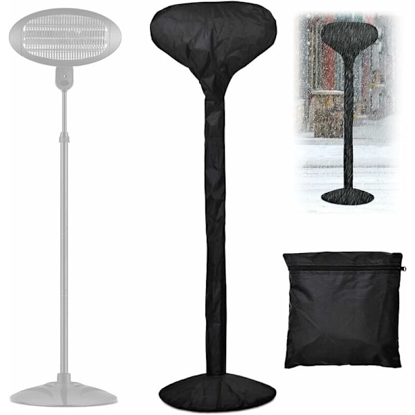 Terrassevarmertrekk (180x52 cm), 210d Vanntett Oxford Parasollvarmertrekk, Beskyttende presenning for utendørs gassvarmer Anti-støv/vind