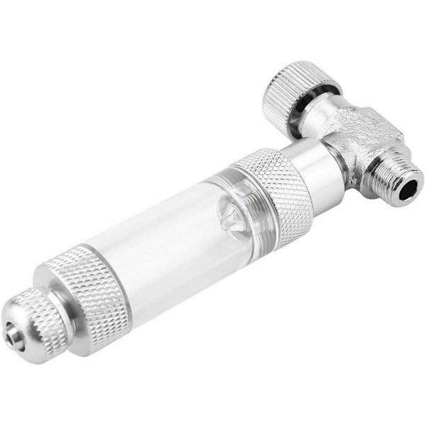 Akvarie nåleventil for akvariesystem CO2-regulator (enkelt hode trimventil + tilbakeslagsbobleteller, 3)