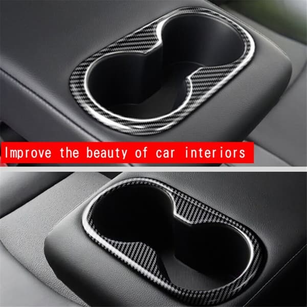 Bilstödskonsol Armrest Box Cup Holder Dryck Panel Trim för 2021 2022 RHD
