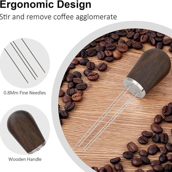 Kaffeomrörare, Kaffeomrörningsverktyg för Dispensering, Nåltyp Dispenser, Kaffetamper Dispenser A