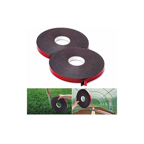 2 st värmebeständig och värmeledande skumtejp för växthusbågar 20 mm 20 m,