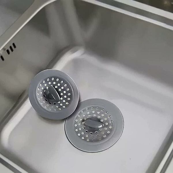 Köksho Strainer, 5-pack 2-i-1 Silikonskydd, för Badkar, Handfat, Kök, Badrum