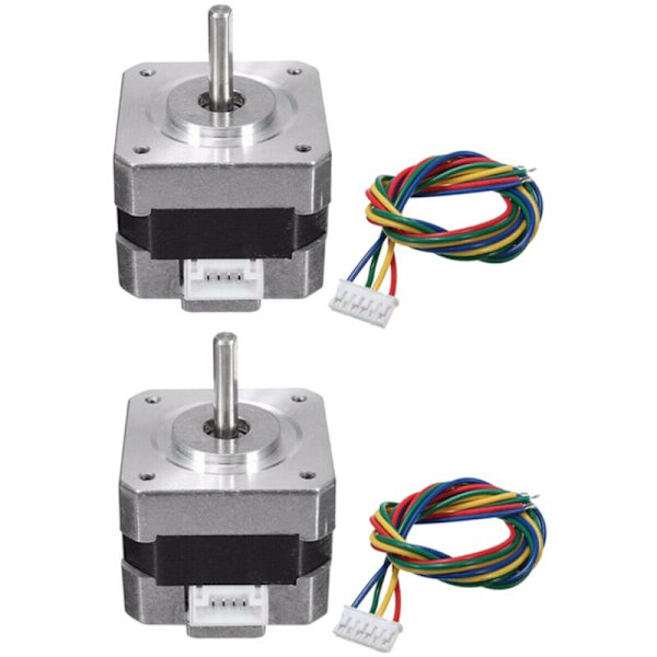 2 stk. 17 Stepper Motor 42BYGH34-0400A 12V 1,8 grader til 3D-printer CNC Reprap