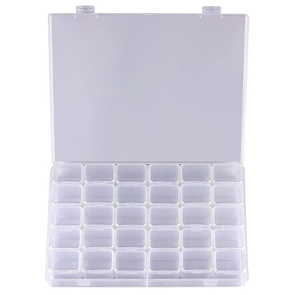 30 Grids Paint Storage, Tools Containers Plastic Bead Organizer Embroidery Accessories, Box Only