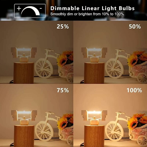 R7S LED 118mm Dimbar 20W Energisparande COB LED-lampa R7S Motsvarande J118mm 200W Halogenlampa, Varmvit 3000K, Ingen Flimmer, 2000LM, 360° Stråle