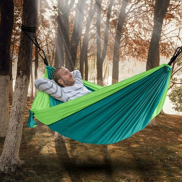 Ultralight Travel Hammock - Double and Single - Maximum Load: 250 kg (260 x 140 cm) - Hammock for Outdoor, Indoor, Garden, Patio, Survival, Camping