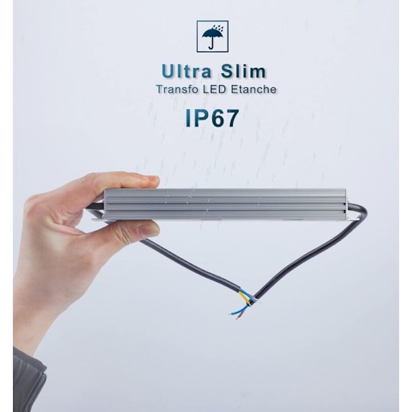 24V LED Transformer 100W Driver, IP67 Vandtæt 4.2A Strømforsyning, 220V/230V AC til DC Transformer, Konstant Spænding Lavspændings LED Driver til CCTV