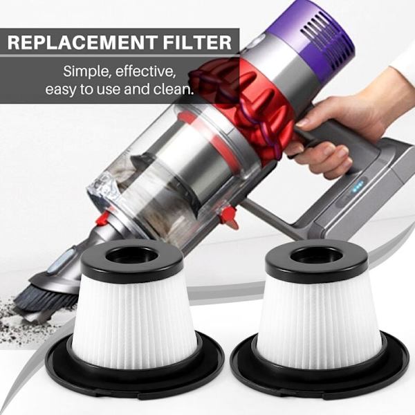 2 stk. filter til 2-i-1 håndholdt støvsuger T6 C17 T1 SC4588 600W