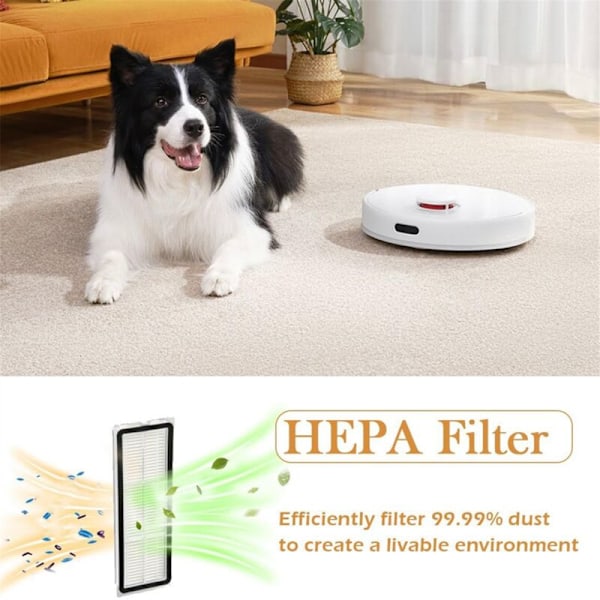 Reservedeler for L10S Ultra/L10 Ultra/L10S Pro, X10 Plus: Hovedsidebørste, HEPA-filtre, Moppputer
