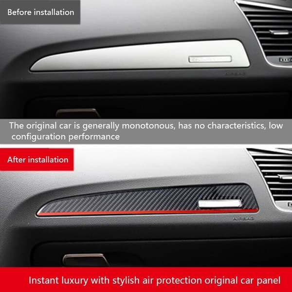 Interiørpanel i bilen, sentral kontrollstripe, dashbordtrim for -Q5 SQ5 2010-2018
