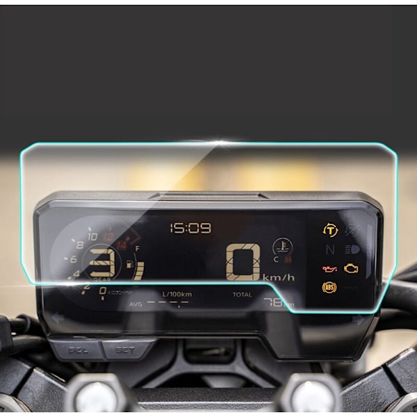 CBR650R / CB650R / CBR500R / CB500F/X 2019+ naarmuuntumaton TPU-kojelaudan näytönsuojakalvo
