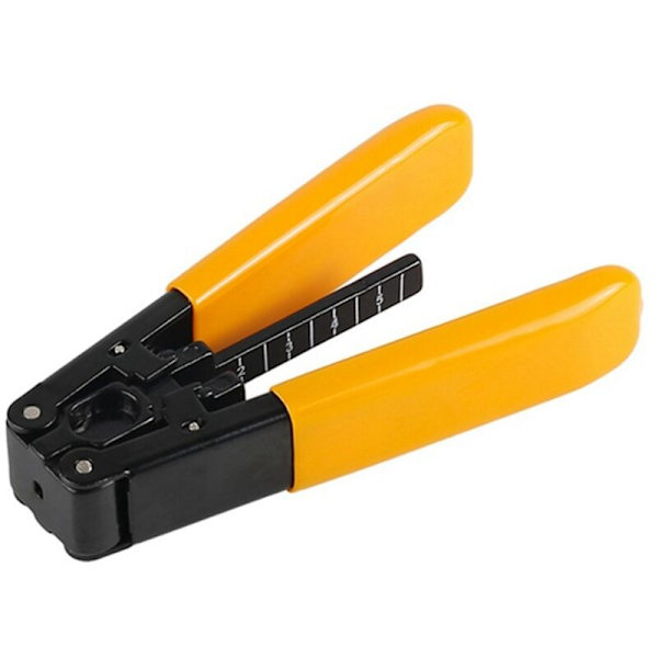 Praktisk optisk fiberavstripperkabel, optisk fibertestutstyr, optisk kabelavstripper, gul avstripper
