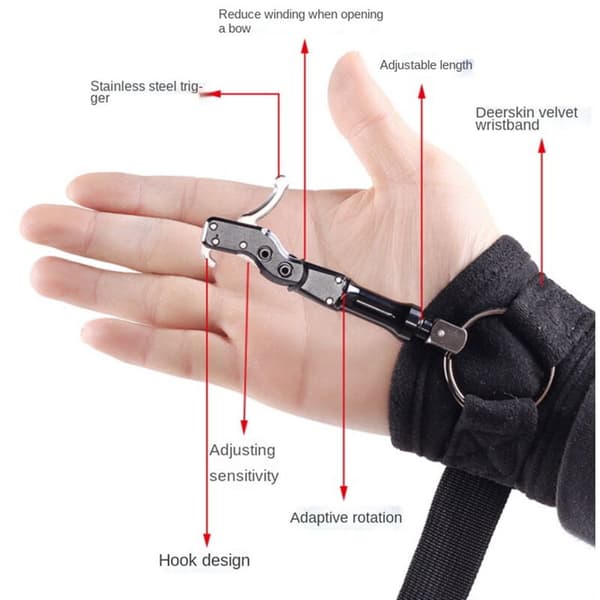 318 Armband Spreader Hakkäft Spreader Handledsspridare Handledsspak Justerbar Mocka Sammet Komposit Båge Release 1