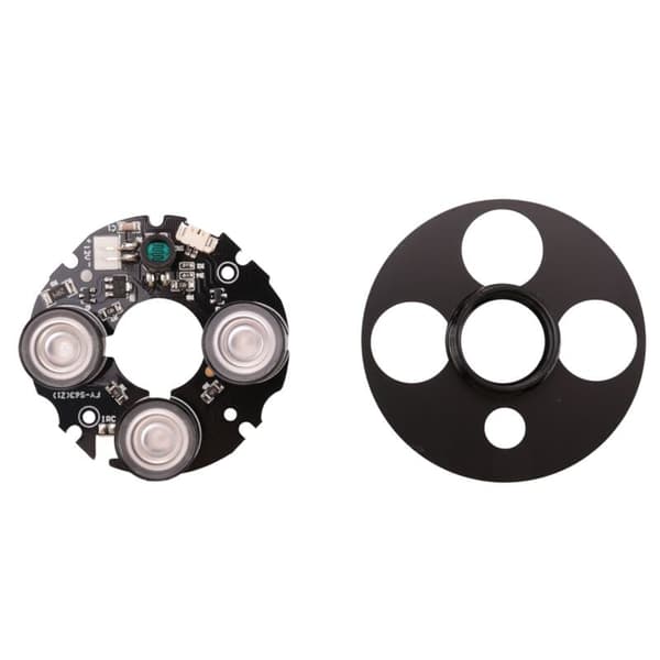 3-panelers IR LED-flomlys 3x IR LED-panel for CCTV-kameraer nattsyn (Diameter på 53mm)
