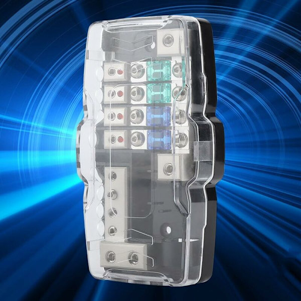 Sikringsholder Sikringsboks, Bilstereo Audio ANL Bladsikringholder Distribusjonsblokker 4 Veis Sikringsboks Blokk 4A 30A 60A