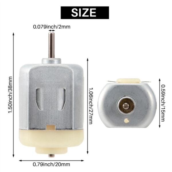 1,5V-3V DC 18000 RPM sähköinen minimoottori DIY-harrastuksiin