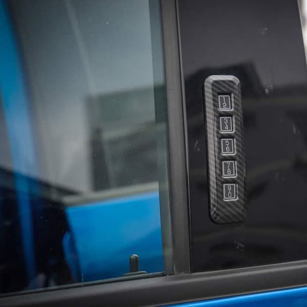 Til ABS Fiber Pillar Dørlås Kode Trim til 2015-2022 Bil Tilbehør