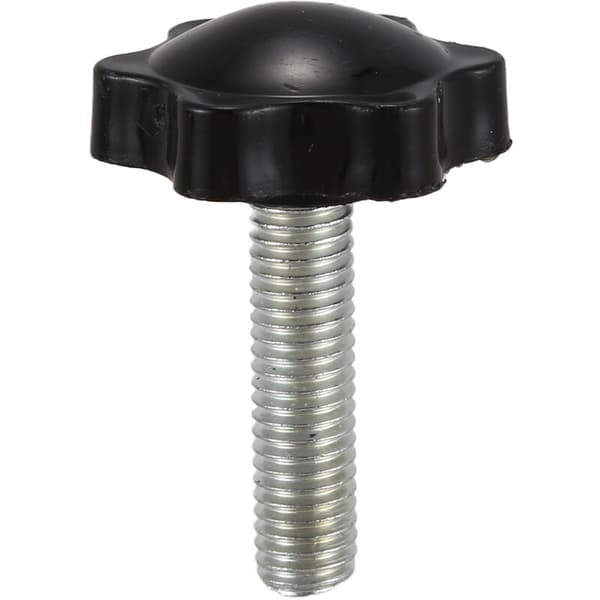 8 stk. Sorte reservedele M8 x 30mm Han gevindskåret stjerneformet grebsknap