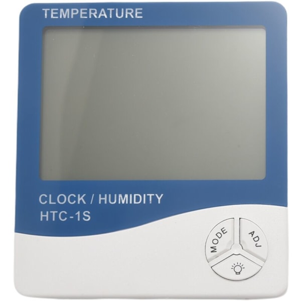 Inomhus Termometer Luftfuktighetsmätare LCD Digital Hygrometer Rum / ℉ Temperatur Alarm Klocka -Hygrometer med Minne MAX Min 4PCS