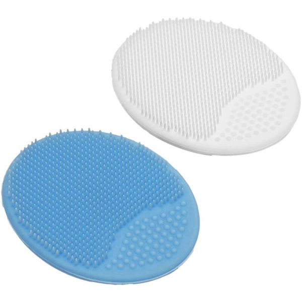 Peeling- och Massageringsbadborstar för , Blå och Vit, 2-pack