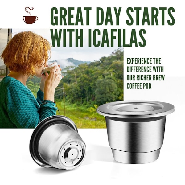 Genanvendelig Kaffe Kapsel Filter i Rustfrit Stål til Mini Citi Genanvendelige Filter