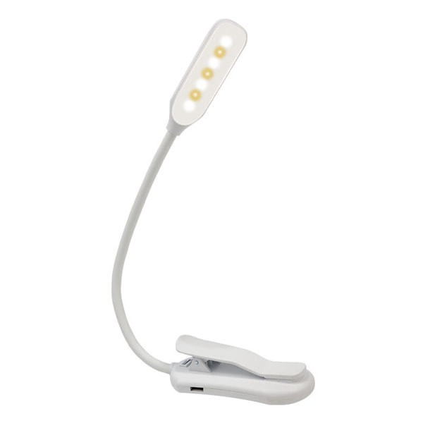 USB-ladattava säädettävä LED-lukulampun kaulanauhalla, 7 LED-valoa, joustava yölukulampun pöytälampun lukulampun yövalo valkoinen