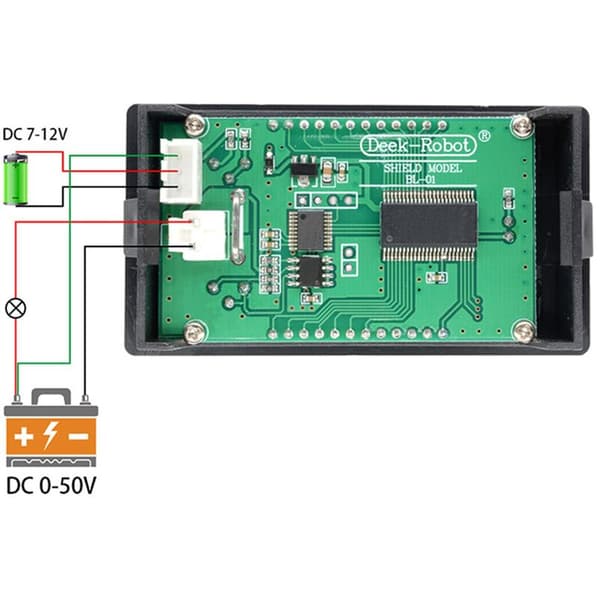 Spenningswattmeter LCD voltmeter amperemeter (100V 10A)
