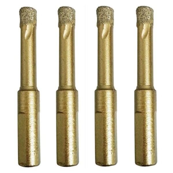 4 stk. bor 8 mm 5/16 tommers hullsagsett for keramiske fliser porselen marmor stein