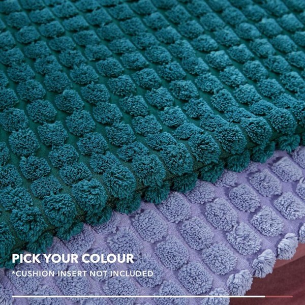 Kuddfodral Set om 2, för Soffa, Sovrum, Säng, Stol och Dekoration, utan Kuddkärna, Modern och Elegant Design, 60x60CM, Blågrön