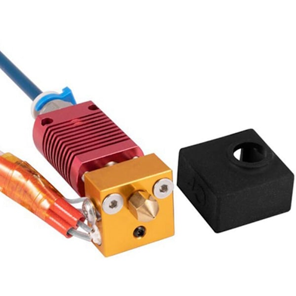 3D-skrivartillbehör MK8 Extruder Kit med Munstycke och Silikonblockskydd för Ender3-seriens skrivare