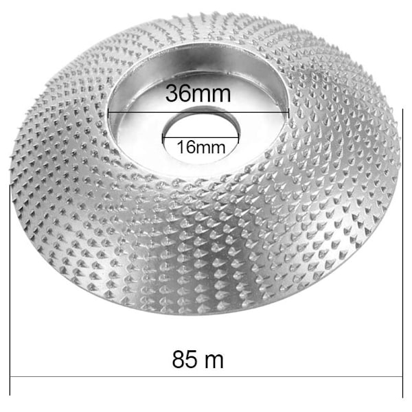 Træ Slibeskive, 85mm Slibeskiver, Træ Slibeskive, Wolframkarbid Vinkelsliber, Vinkelsliber Hjul, Slibeskiver og -skiver (Sølv)