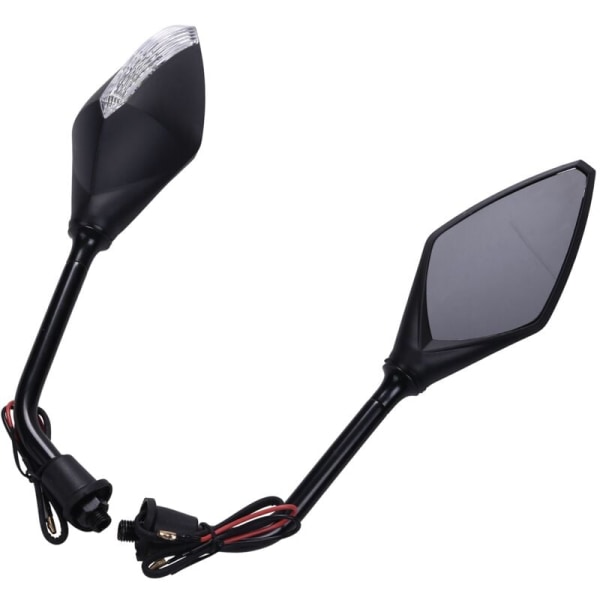 1 par universelle motorsykkel LED blinklys 5 farger tilgjengelig bakspeil scooter indikator speil