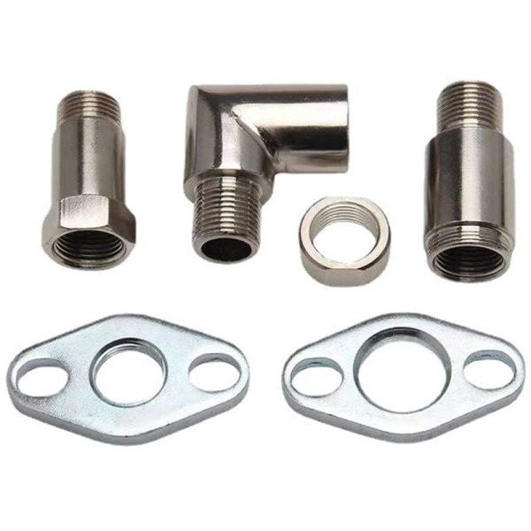 Oxygen Sensor 90 Graders O2 Sensor Connector Extension Spacer Extender Kompatibel til Toyota Tacoma M18X1.5 4 Pcs Sæt