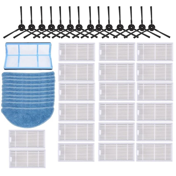 HEAP Filter Mop Klud Sidebørste til V5S Life V5 Pro X5 V3L V3S V50 Robotstøvsuger Dele