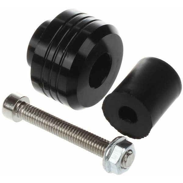 1 par 7/8 tommer aluminium styrgreb endepropper propper vægte skyder sort
