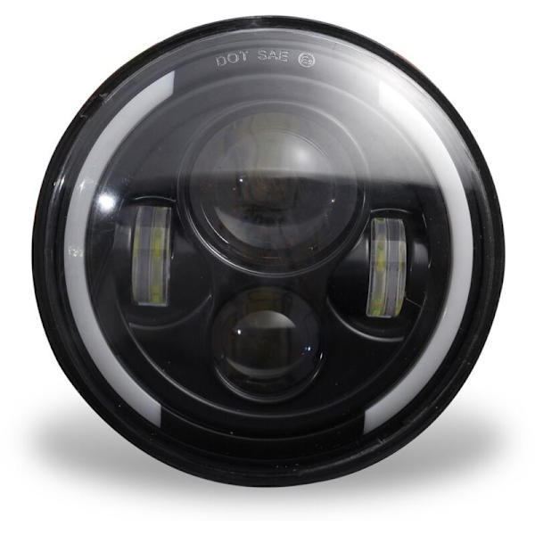 7 tommer LED forlygter Halo Eye DRL blinklys til JK TJ CJ LJ