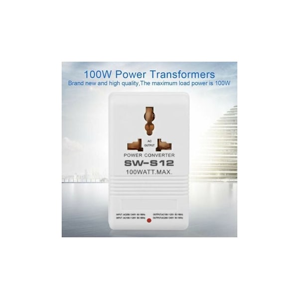 Rejse Strømkonverter Adapter Canada Universal Rejse Stik 100W 110V/120V til 220V/240V Step Up og Down Spændingskonverter Transformer