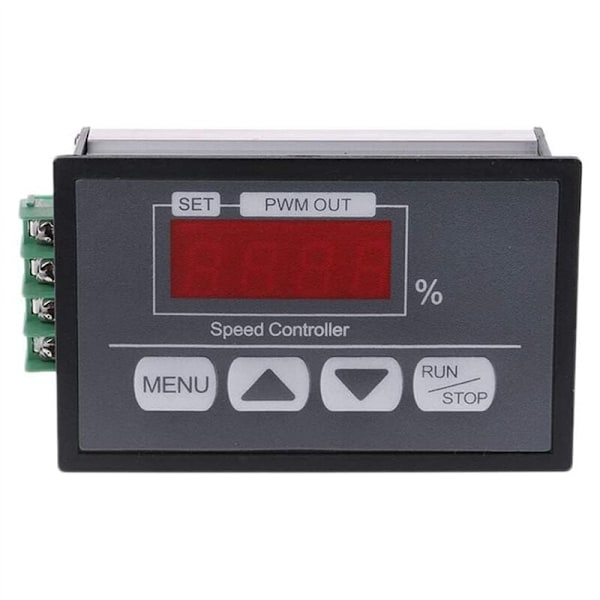 6-60V PWM DC-motorhastighetsregulator med knappregulator digital displaypanel