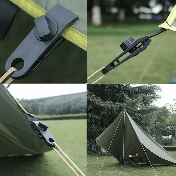 10 Set Tarpklämmor, Presenningfästen, Tältklämmor, Poolpresenningspännare, Tältklämma, Presenningspännare Perfekt för att Spänna Presenning, Tält
