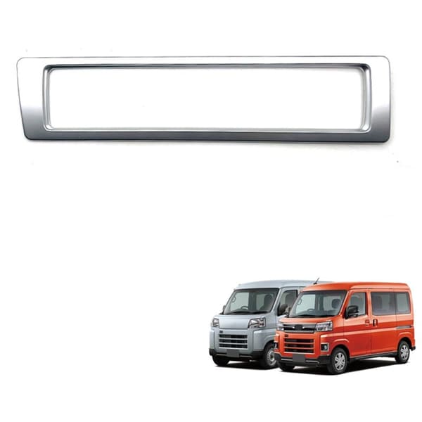 Bil Matt Silver Instrumentbräda Center Console A/C Vent Outlet Frame Cover Trim för ATRAI CARGO 2022+ RHD