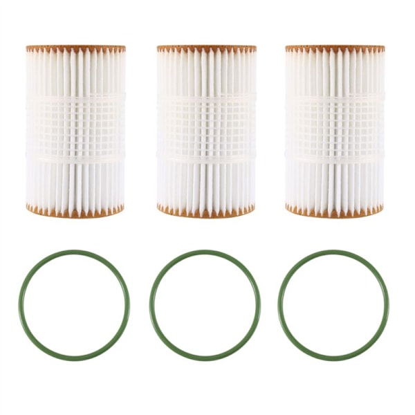 3 stk motorfilter til A5 S5 A6 A7 3.0T 06E115466B / 06E115466E 06E115562H