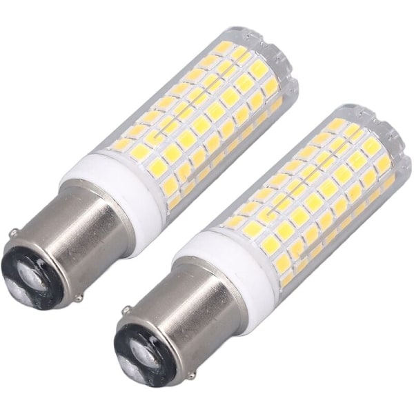 2 Pak BA15D 10W LED Landbrugs Pære Energibesparende Dæmpbar 102 LED Keramisk Pære AC 100120V