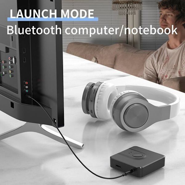 Bluetooth 5.0 Audio Modtager Adapter/Transmitter Combo USB TV Bil Adapter Kompatibel med Computer