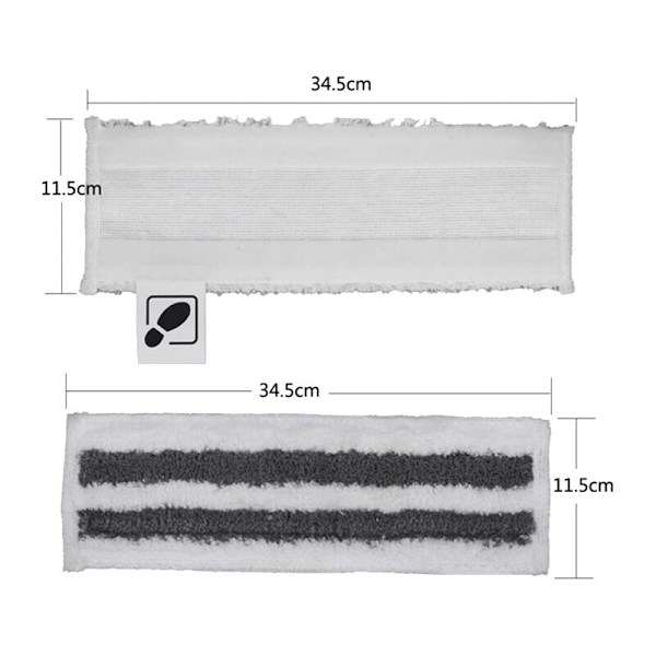 4-pack Slipande Mikrofiber Golvtrasor för Easyfix Munstycke Sc2 Sc3 Sc4 Sc5