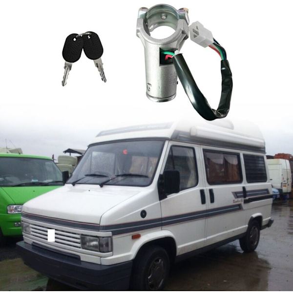 Tändningslåscylinder 4479518 med 2 nycklar för Panda Ducato C25 J5 1981-1994